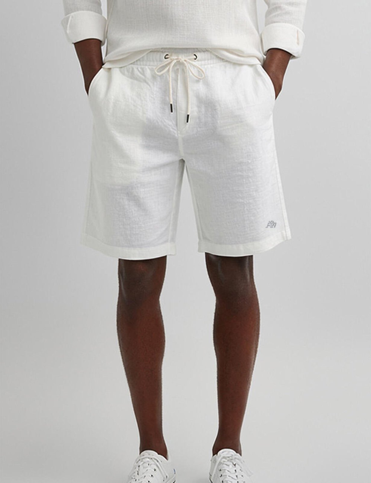 Shorts Linho Masculino Aéropostale 87117811 Branco