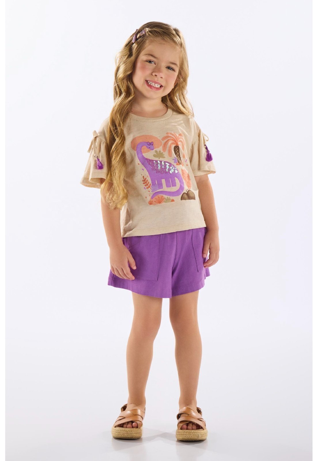 Infantil – Blusa em Algodão Up Baby Bege