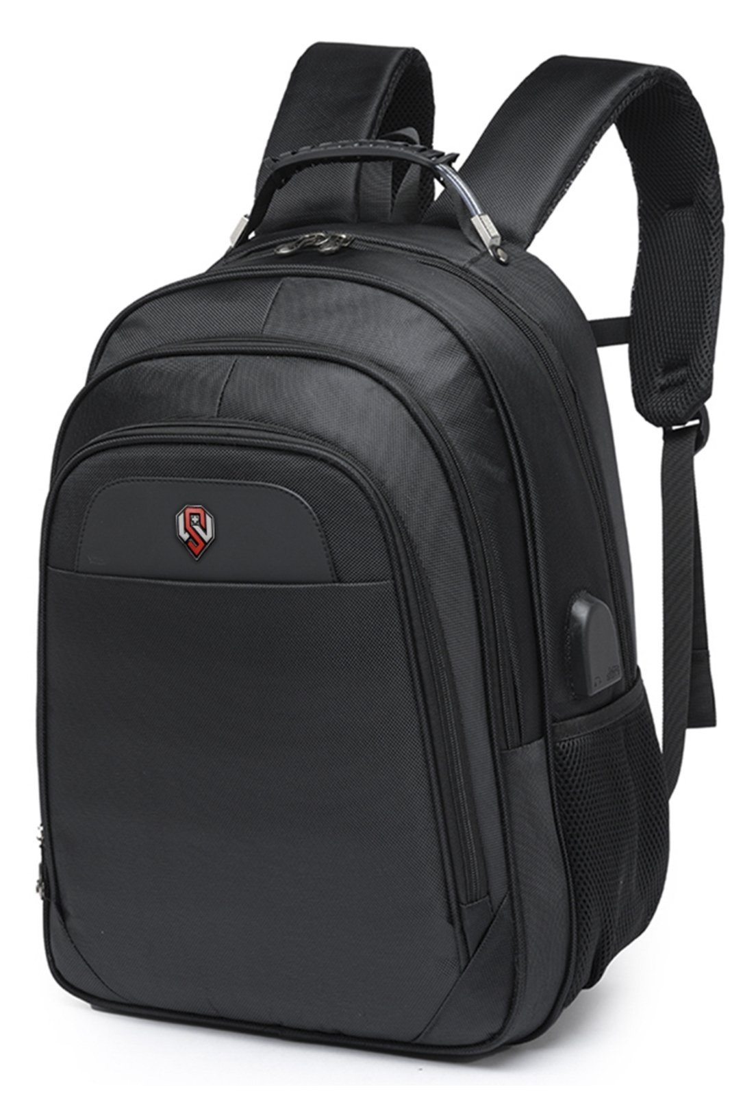 Mochila Moda Executiva Swissport Espaçosa Reforçada Preto