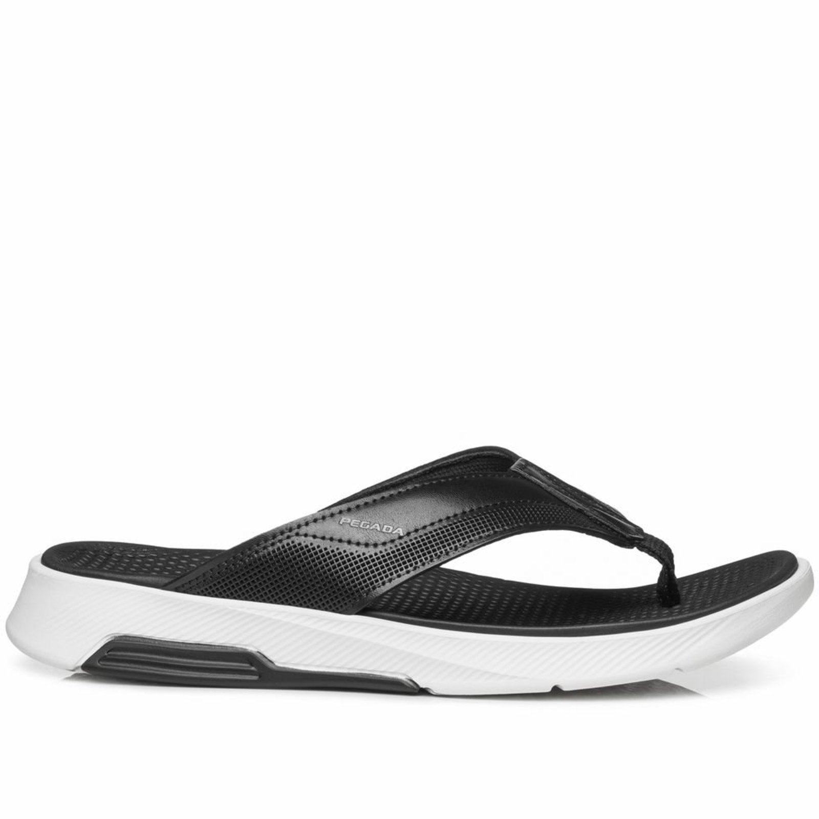 Chinelo Pegada Masculino em Couro Preto 134701-05 Chinelo Pegada Masculino em Couro Preto 134701-05 39