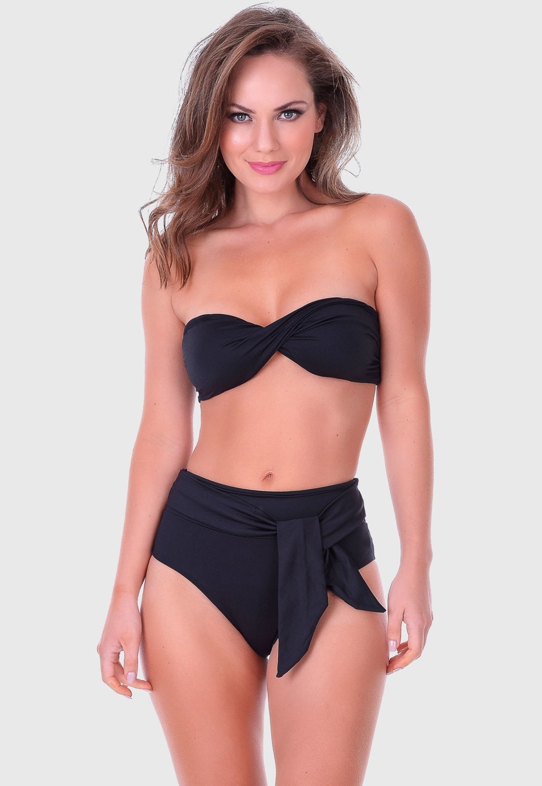 Biquíni Summer Soul Com Bojo Tomara que Caia Hot Pants Preto