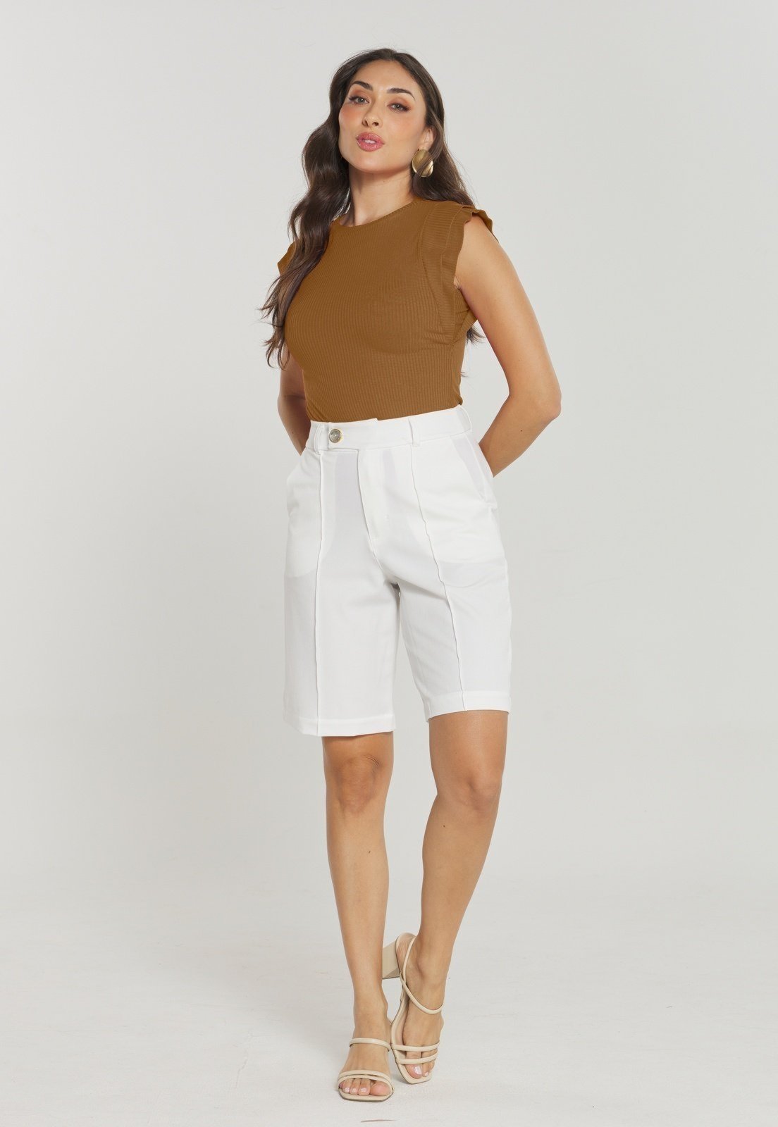Blusa Rudély Canelada Marrom