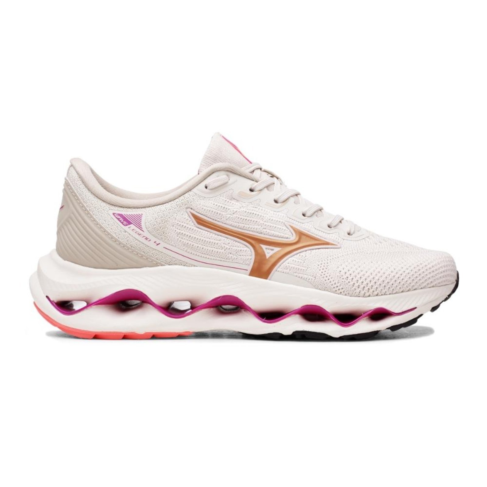Tênis Mizuno Wave Legend 4 Feminino Bege