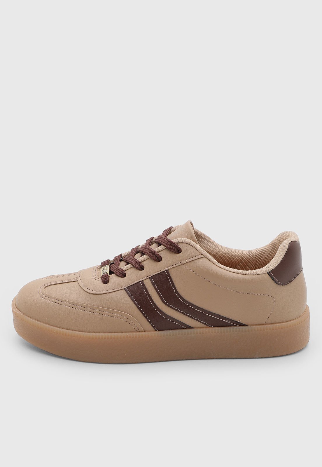 Tênis Feminino Vizzano Cadarço Bege