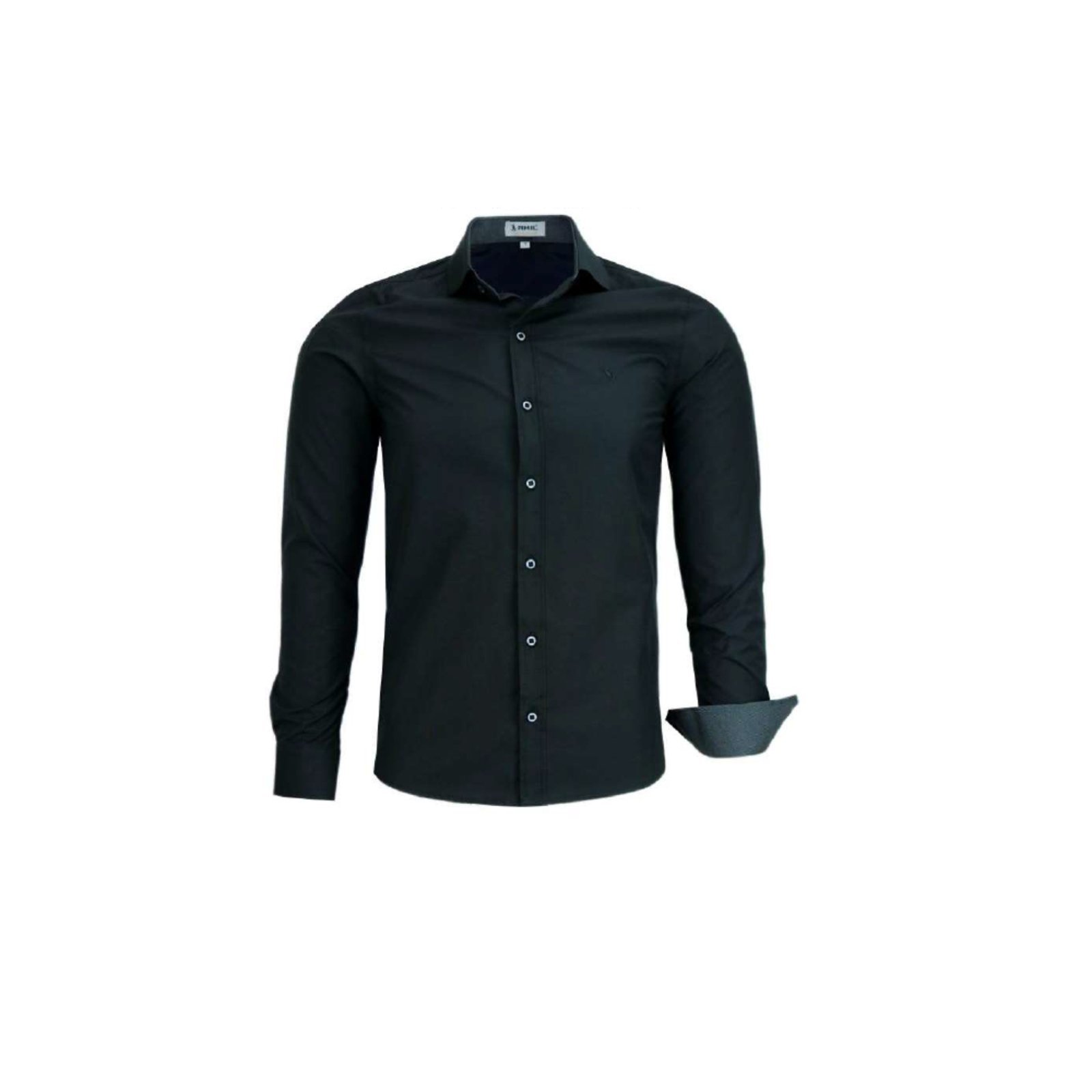 Camisa Social Manga Longa Original Amil Preto