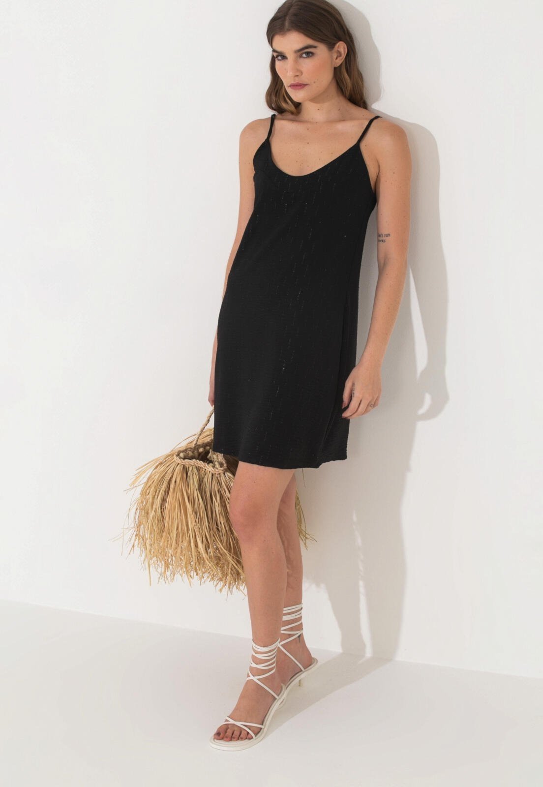 Vestido Traymon Com Alças – Preto – Pp