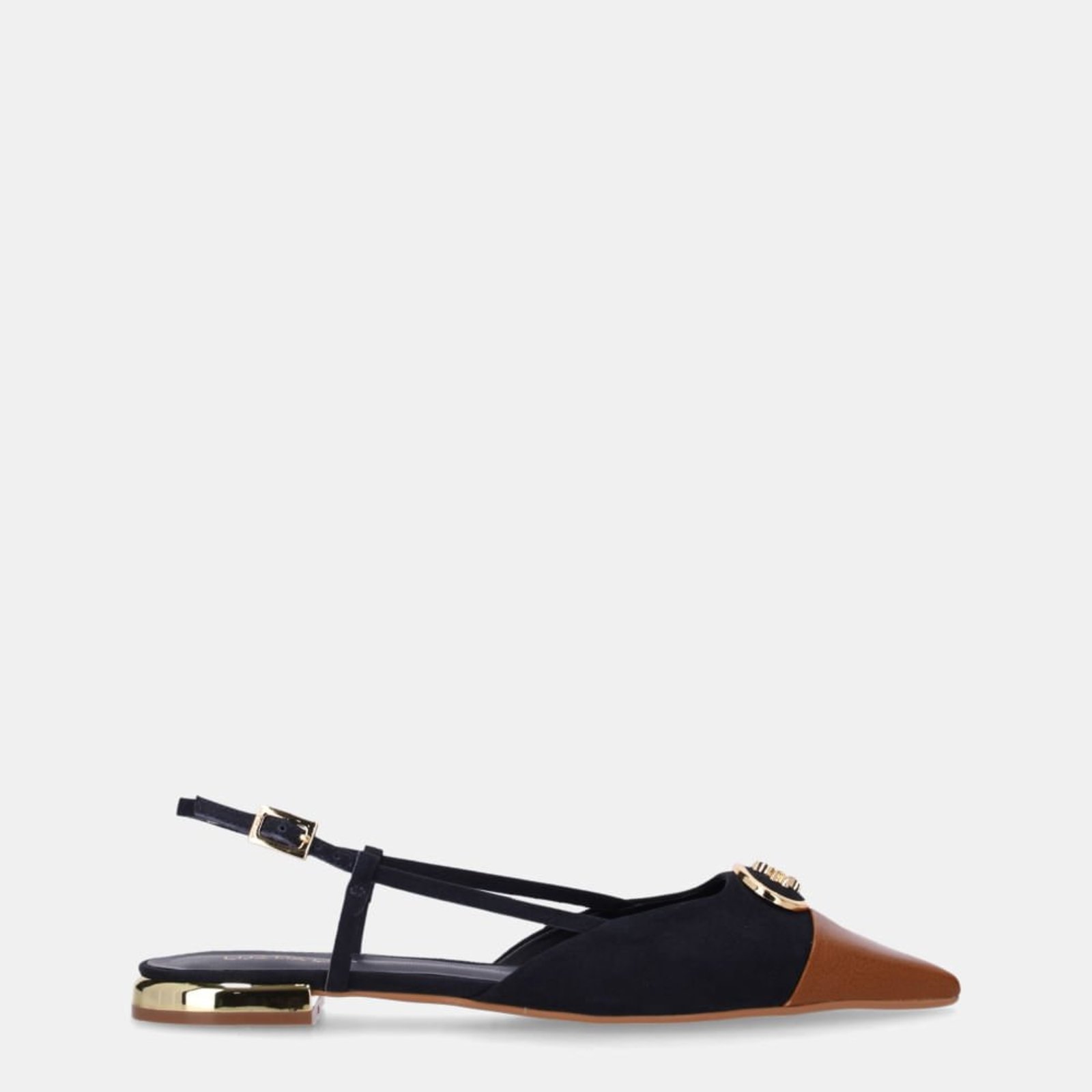 Slingback Atacama Caramelo E Bison Netuno - 80240047 Luz da Lua