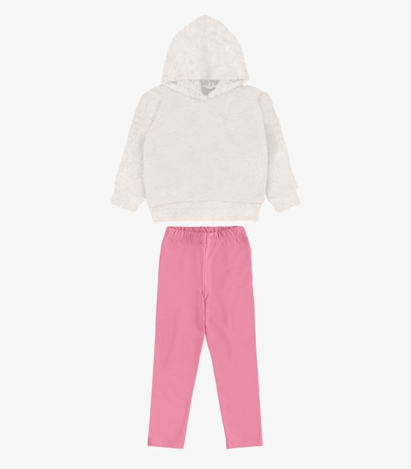 Infantil - Conjunto Blusão Com Legging Menina Rovi Bege