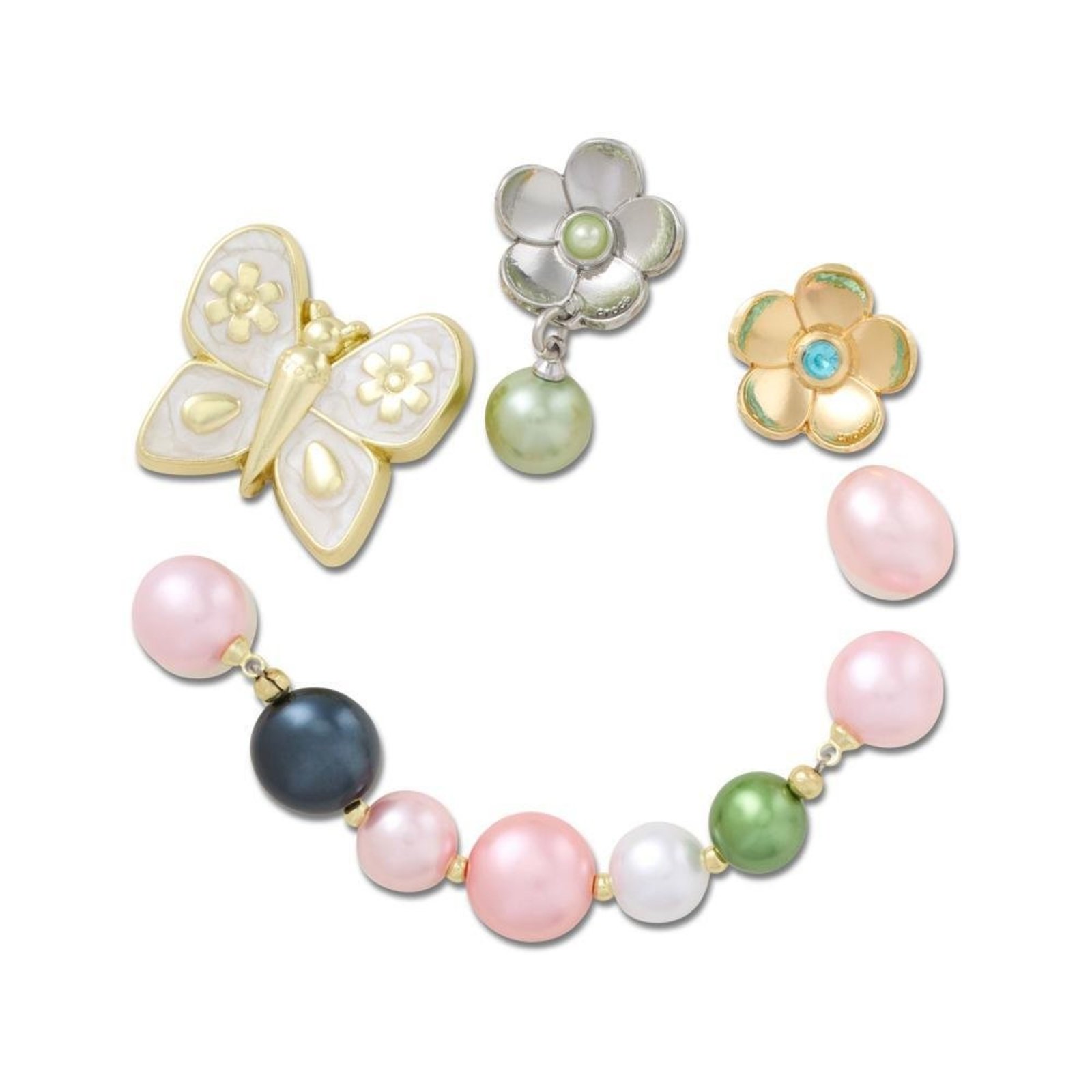 Infantil - Jibbitz™ Pérolas Boho Pack Com 5 Peças Único Branco