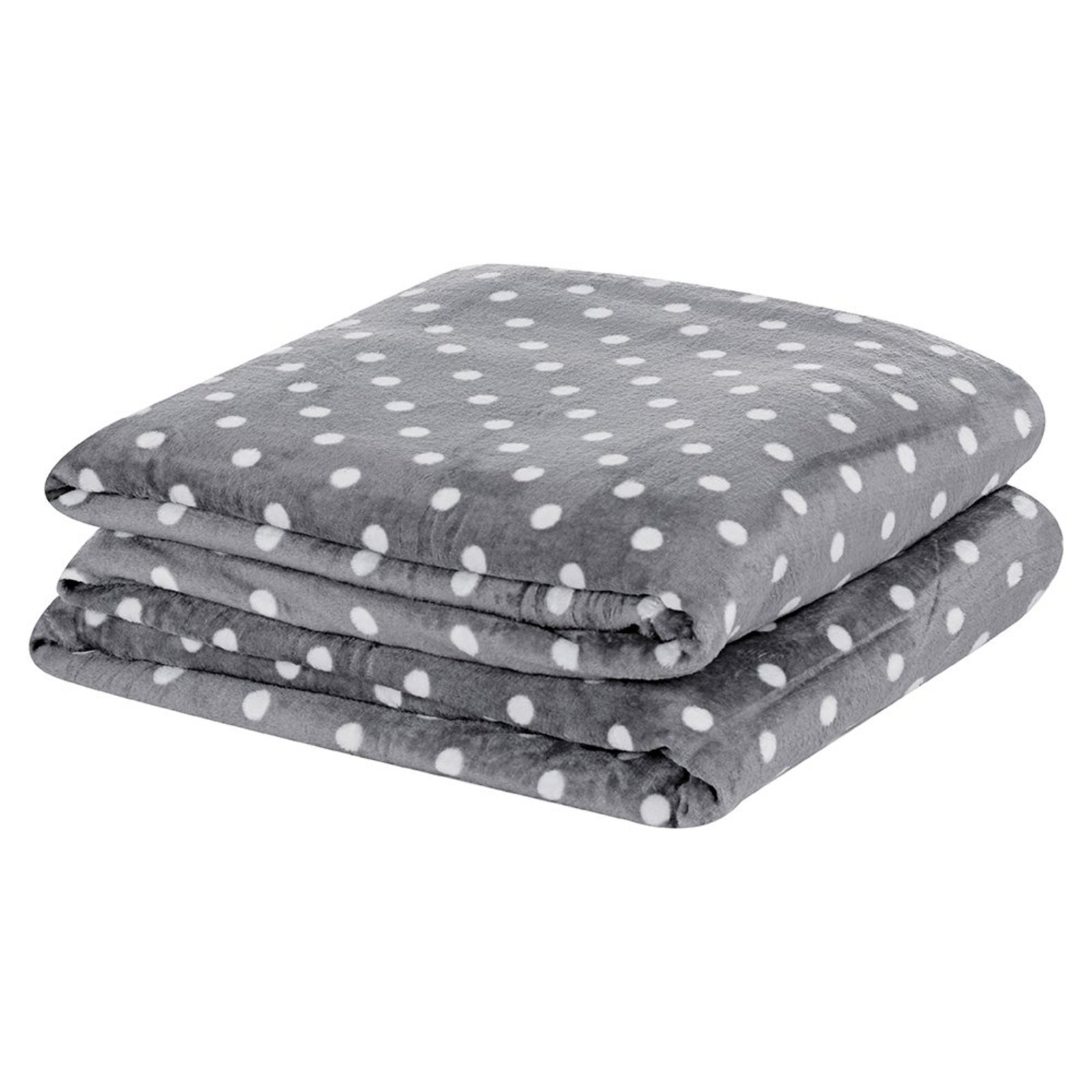 Manta Flannel Microfibra Mimosa Padrão - Cinza - 100% Poliéster