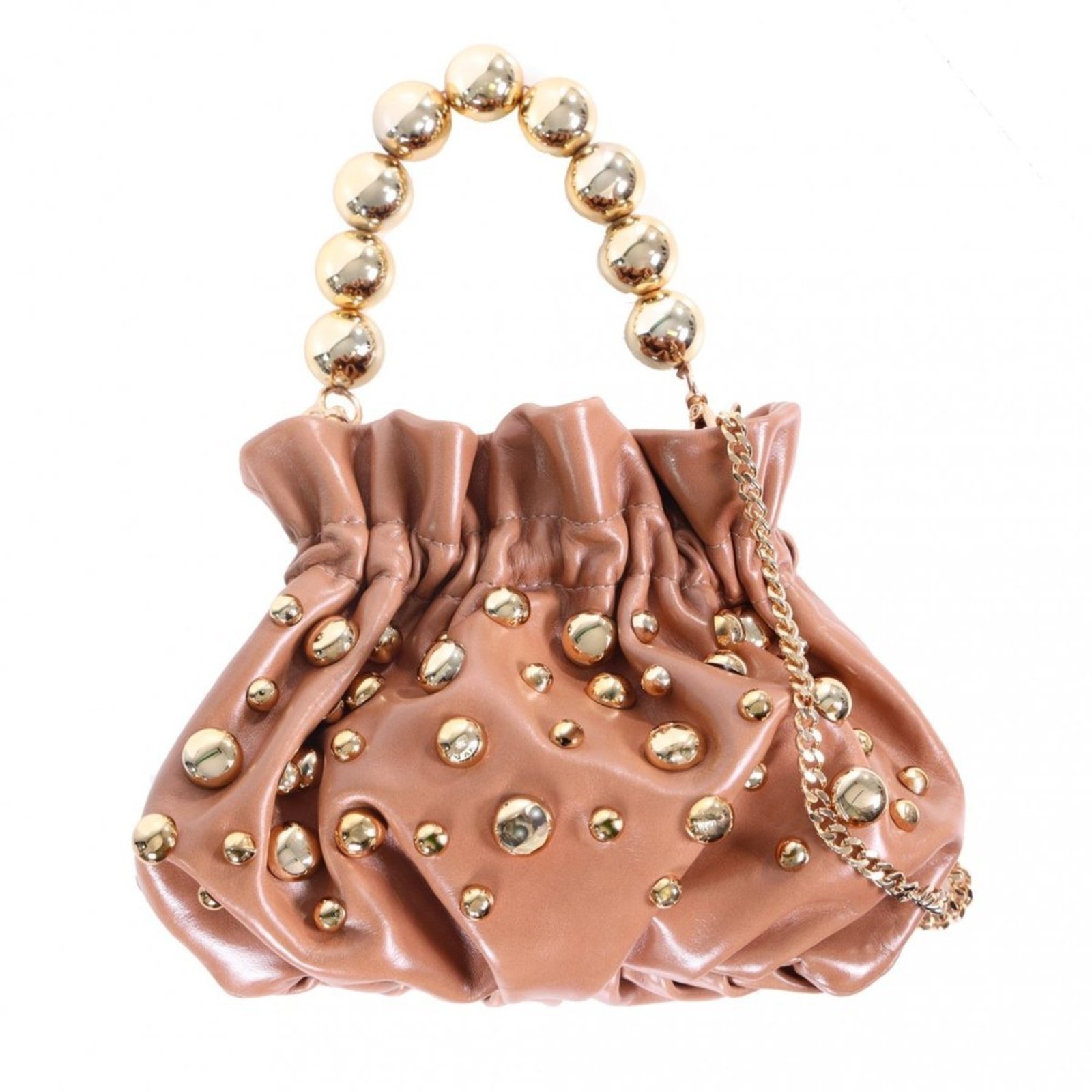 Bolsa Feminina Zariff Amber com Maxi Esferas Zariff Nude