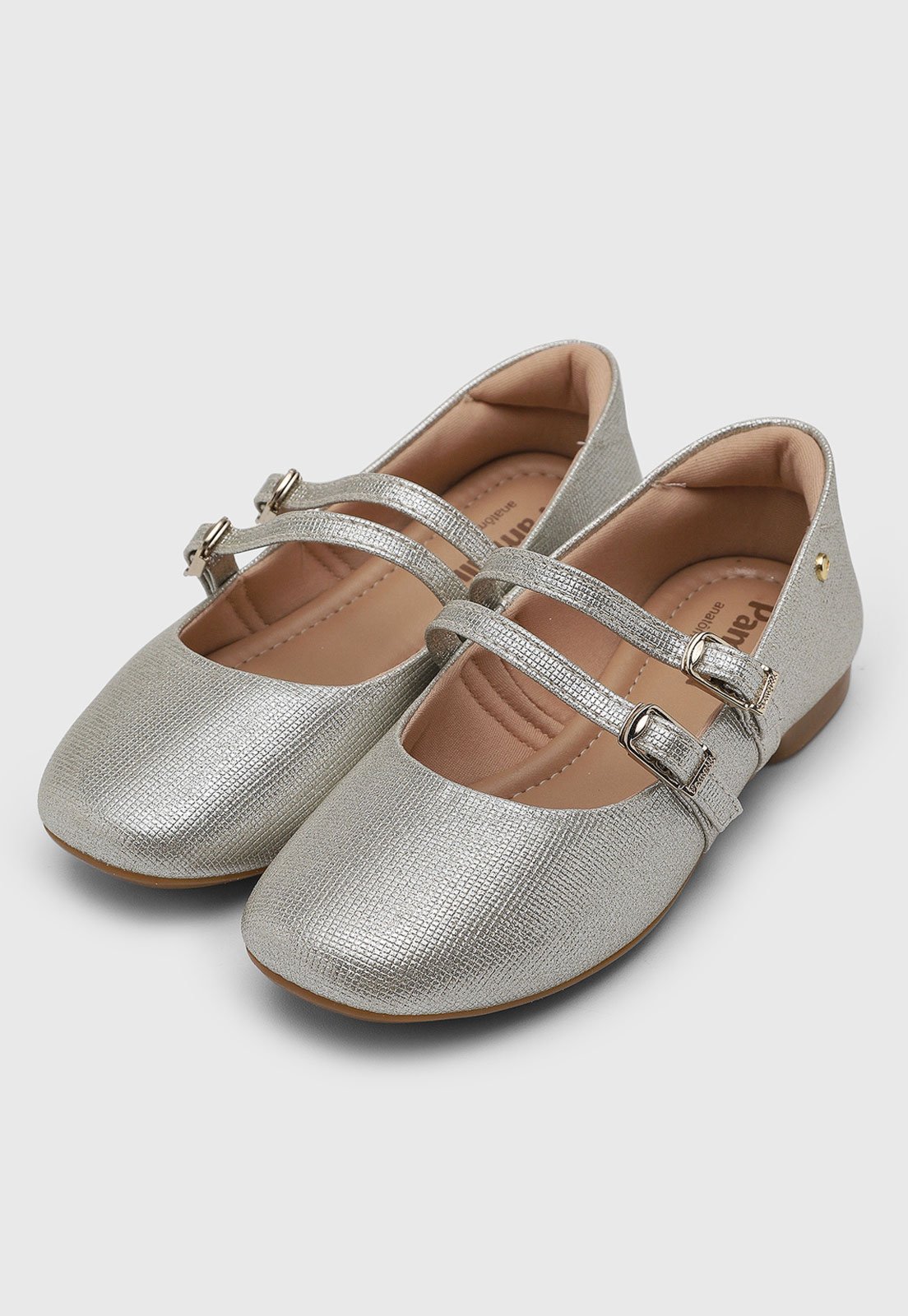 Vista 2 Infantil - Sapatilha Pampili Ballet prata Pampili prata