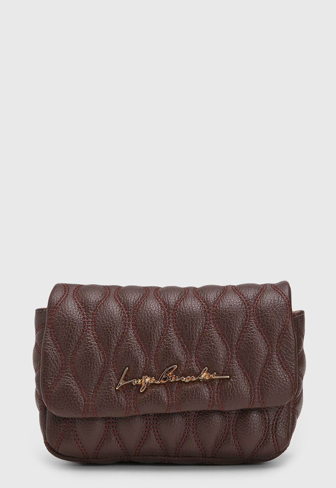 Bolsa Pequena Luiza Barcelos Matelassê Marrom