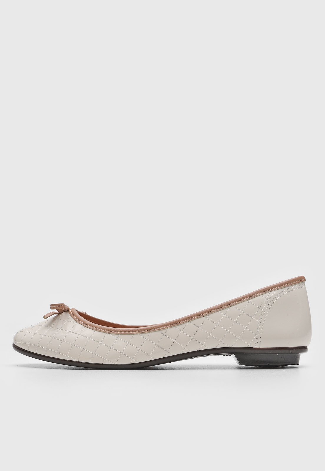 Sapatilha Moleca Laço Off-White