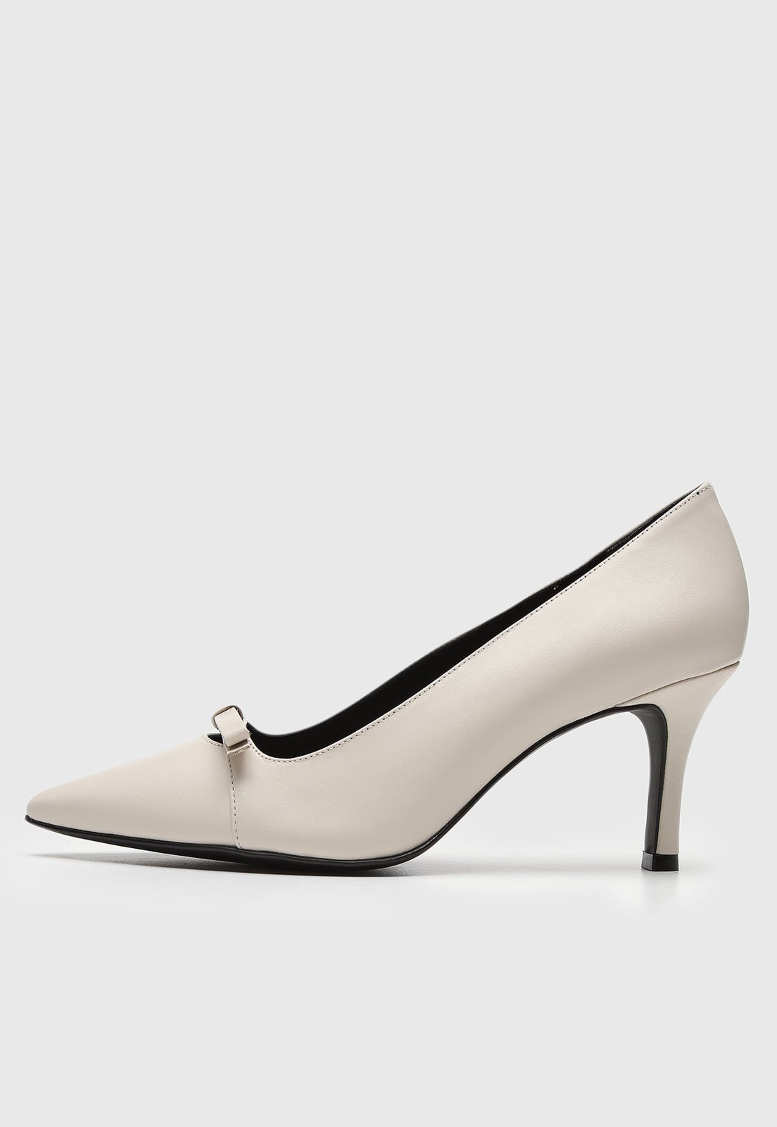 Scarpin Loucos E Santos Liso Branco