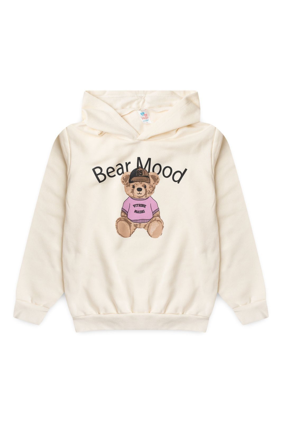 Infantil - Blusa Moletom Juvenil Menina c/ Capuz Bear Mood