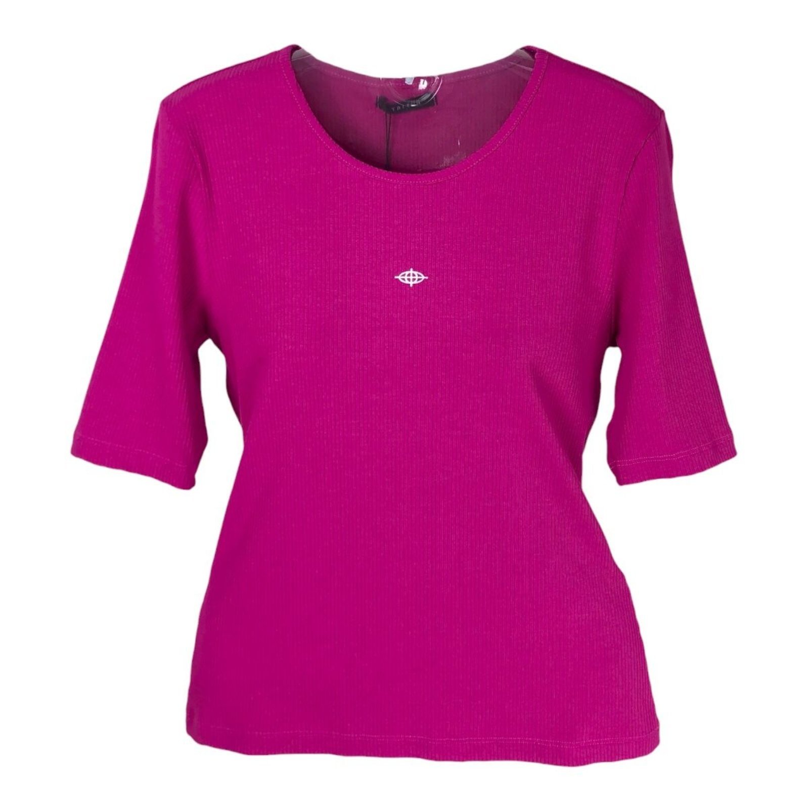 Vista 2 Blusa Canelada Rib Ajustada Manga 3/4 Triton Enjoy rosa Triton rosa
