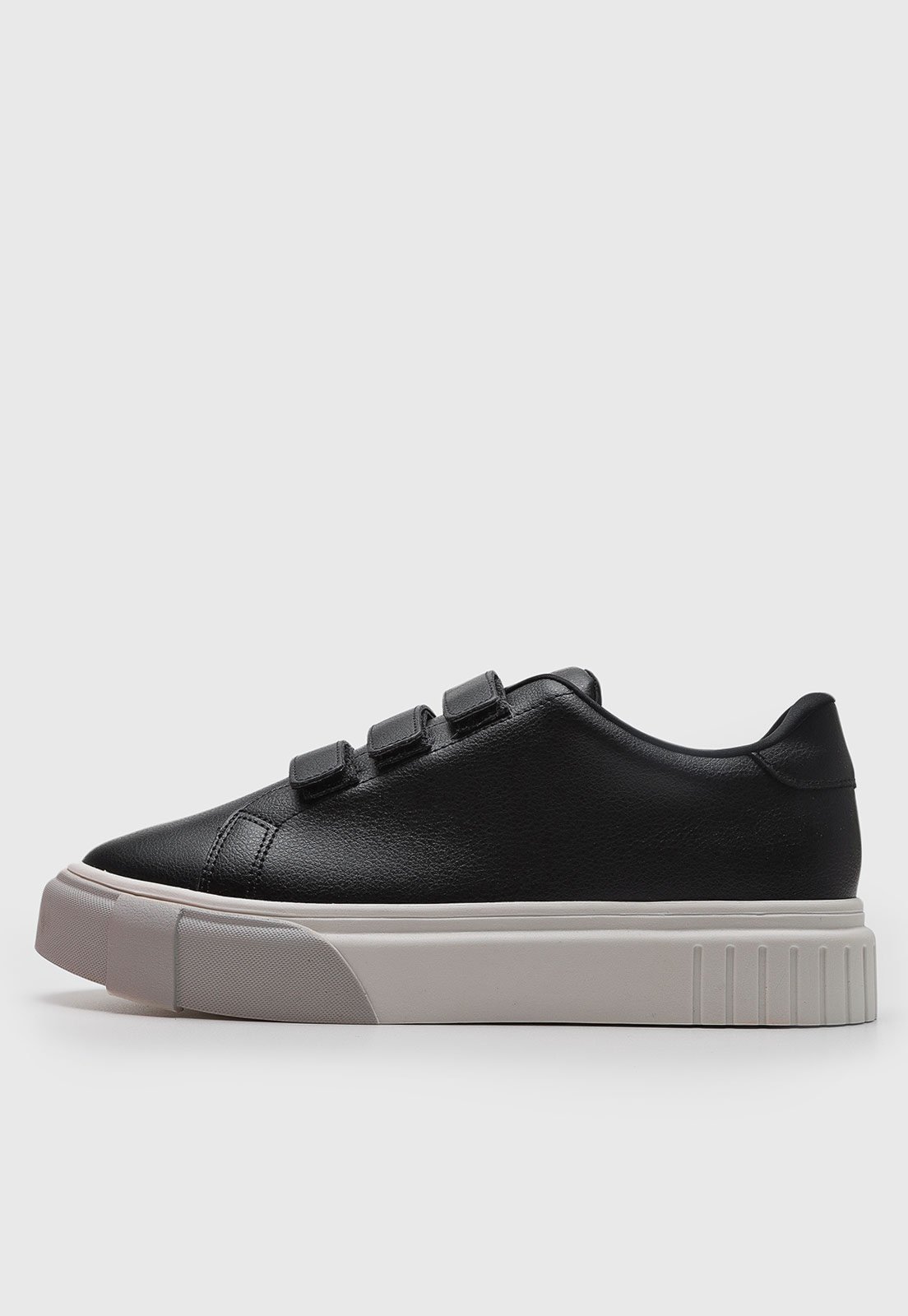 Tênis Feminino Via Uno Sem Cadarço Preto