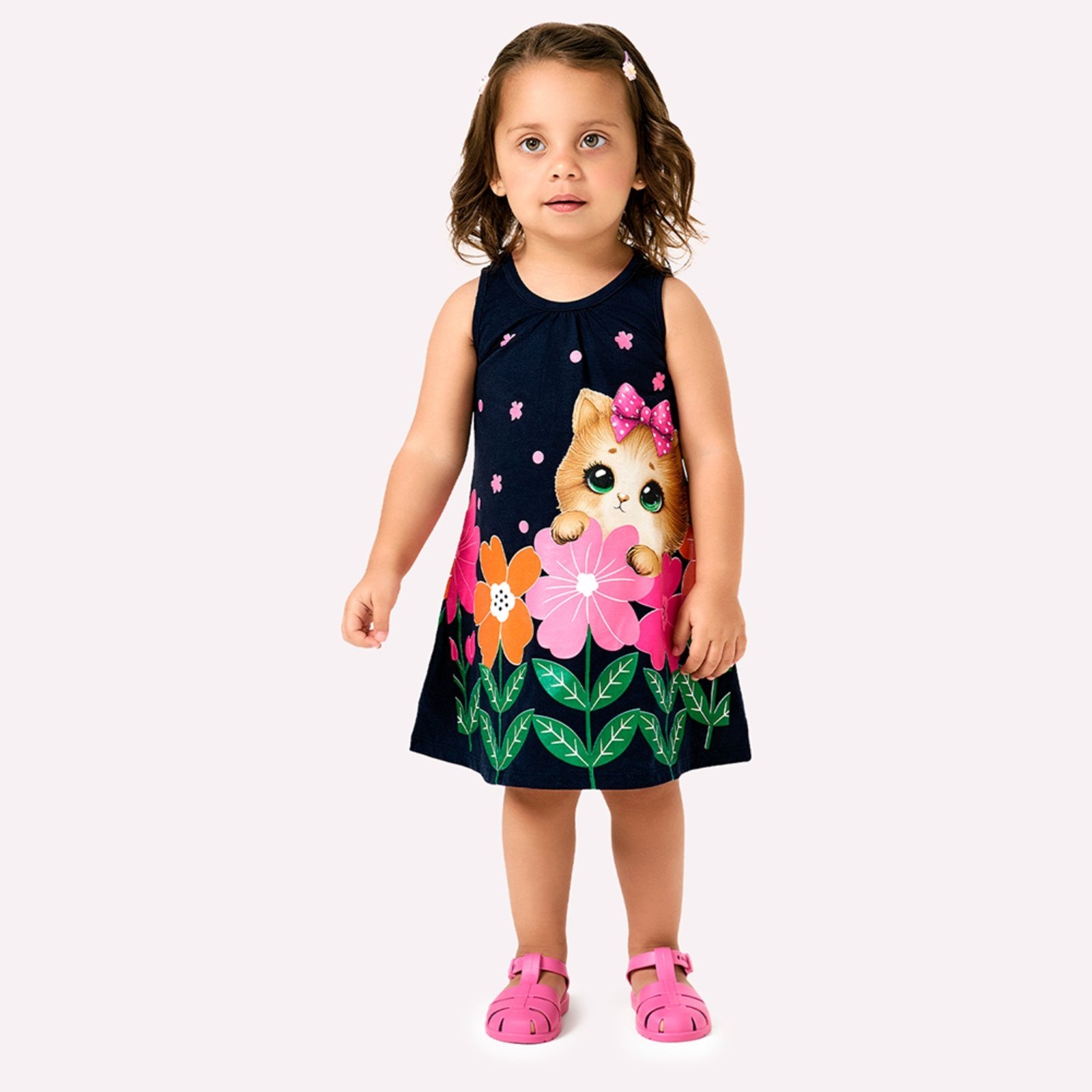 Infantil – Vestido Menina Gatinho Kyly
