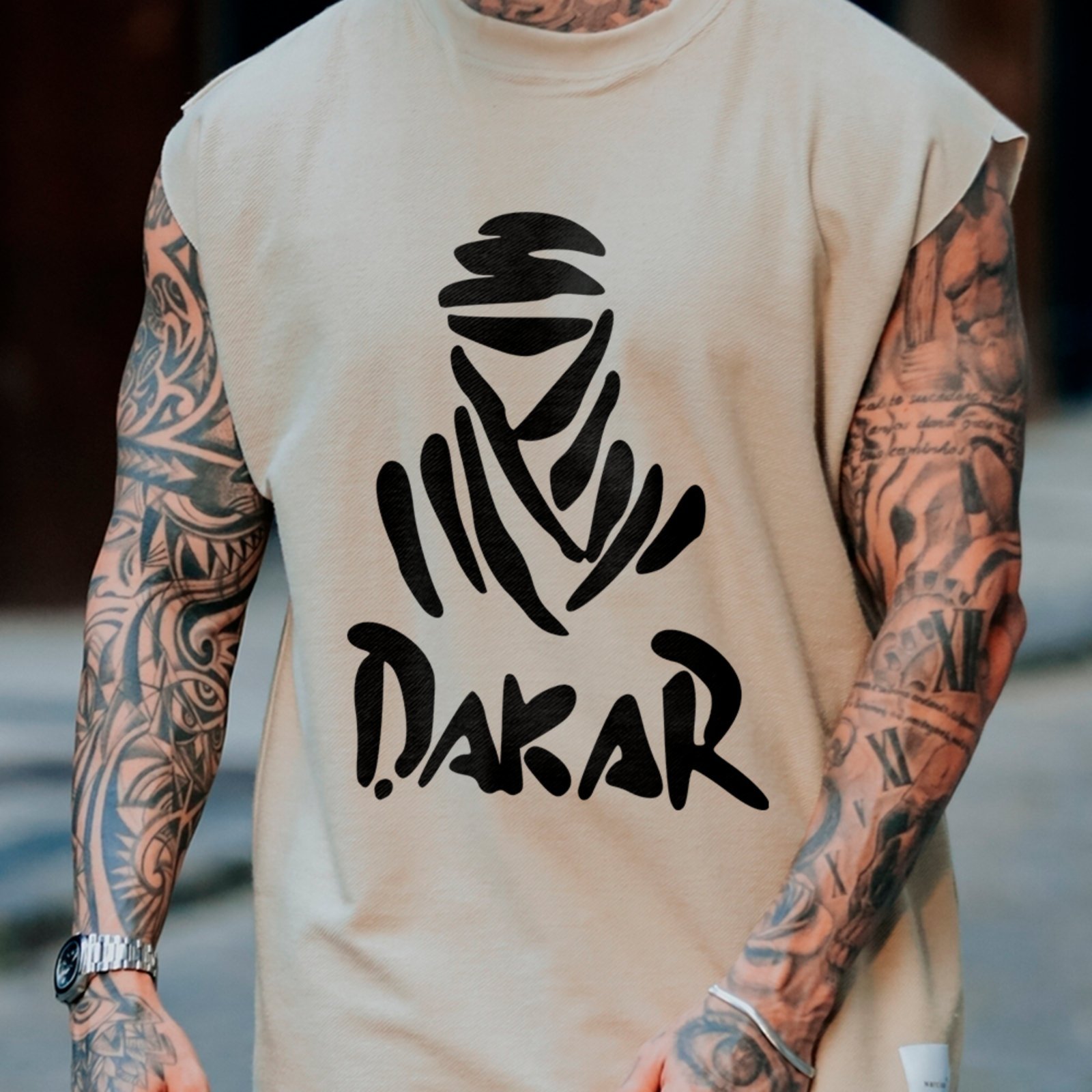 Camiseta Regata Machão Off Road Dakar Aventura Streetwear Off White