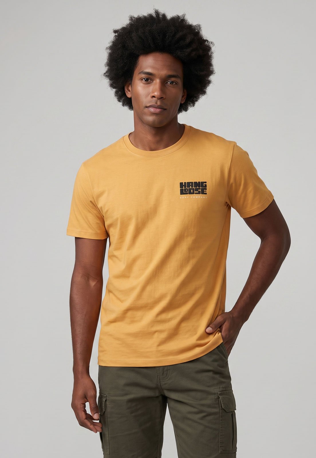 Camiseta Masculina Hang Loose Silk Tyblocked Amarela