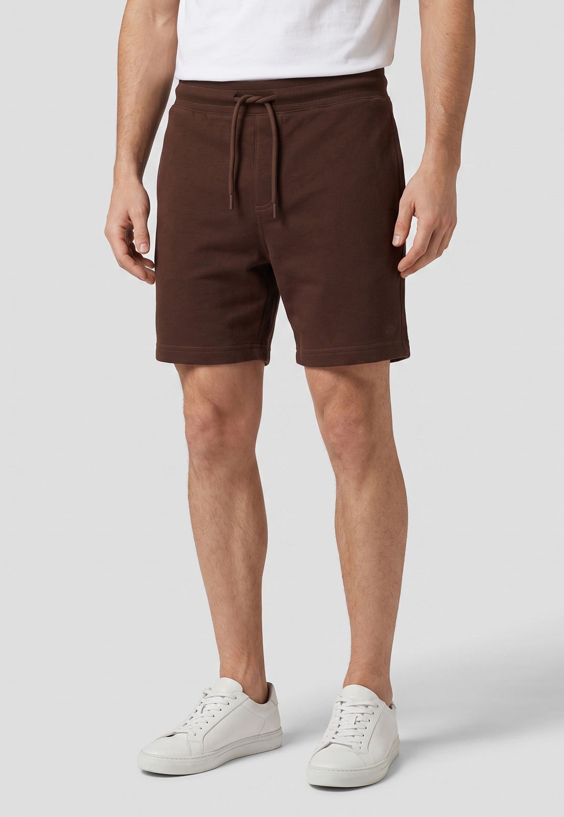 Bermuda Masculina Aeropostale Moletom com Cordão Marrom