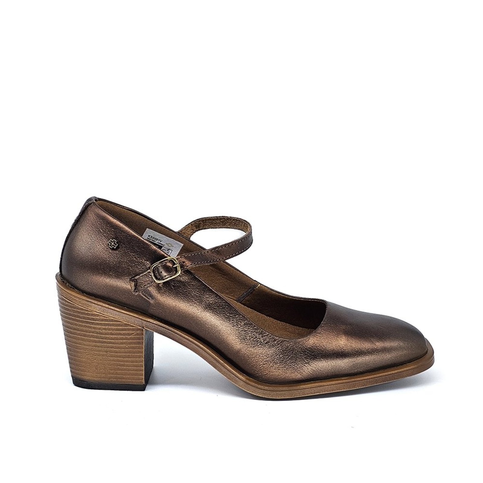 KSS001V SAPATO TIRA KAREN ESSENCE - COURO MTL BRONZE