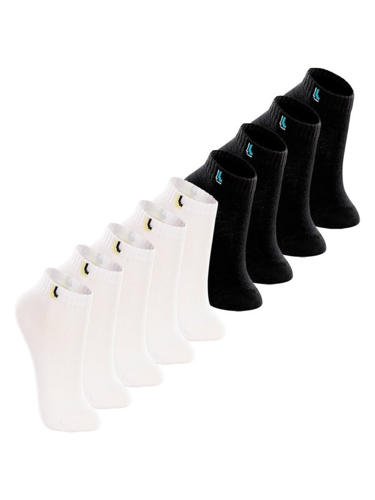 Kit 9 Pares de Meias Cano Curto Lupo 2725-005 Branco