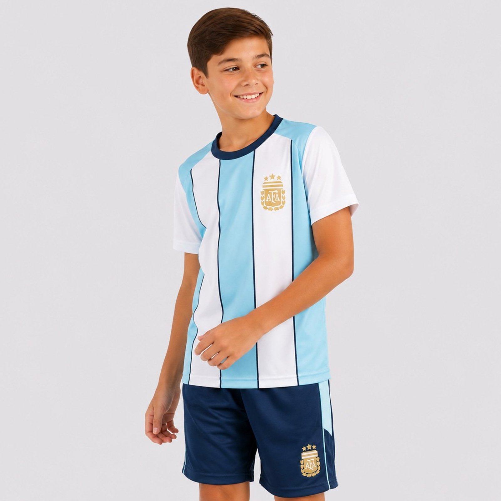 Kit Argentina Classic Juvenil Azul