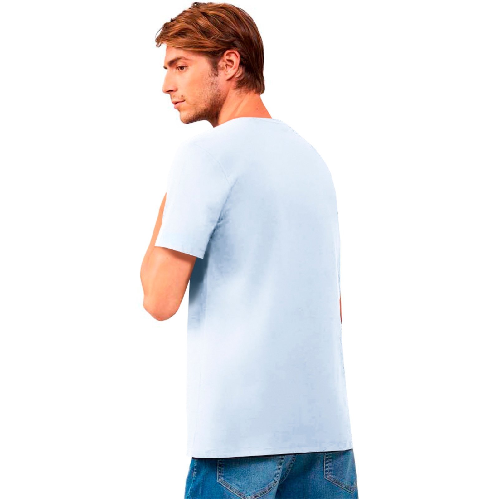 Vista 3 Camiseta Acostamento Logo Wolf In24 Masculino branco Acostamento branco