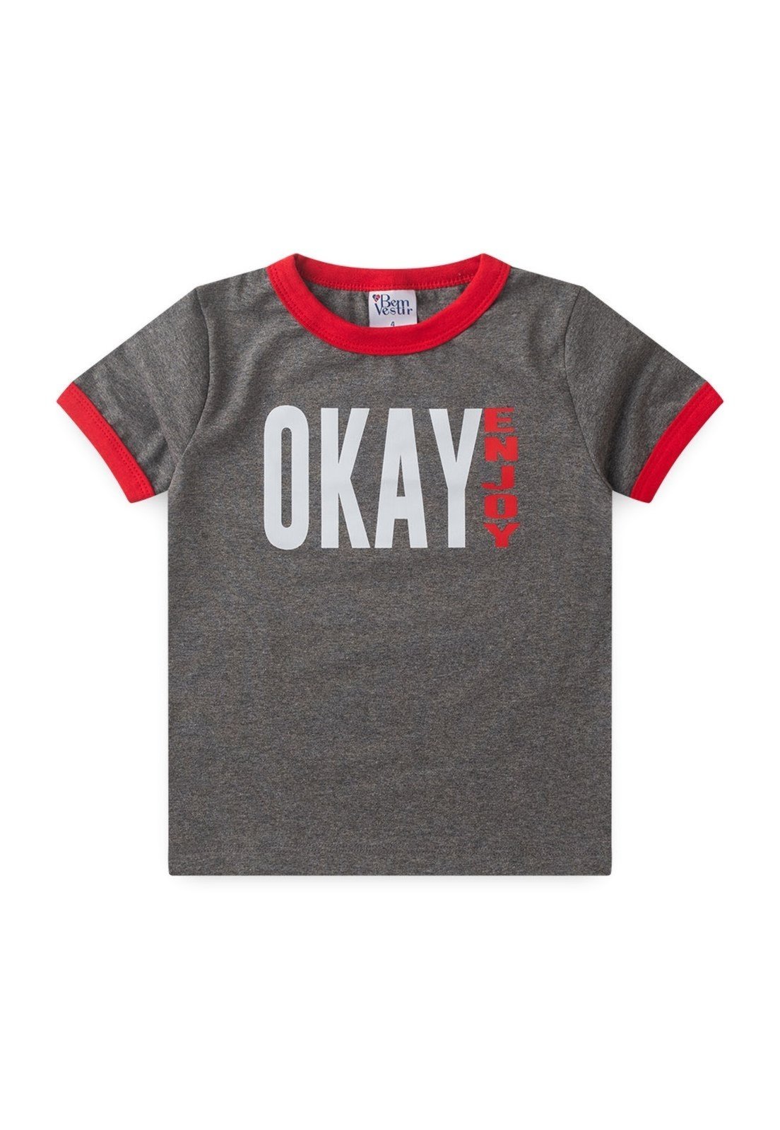 Infantil – Camiseta Bem Vestir Chumbo
