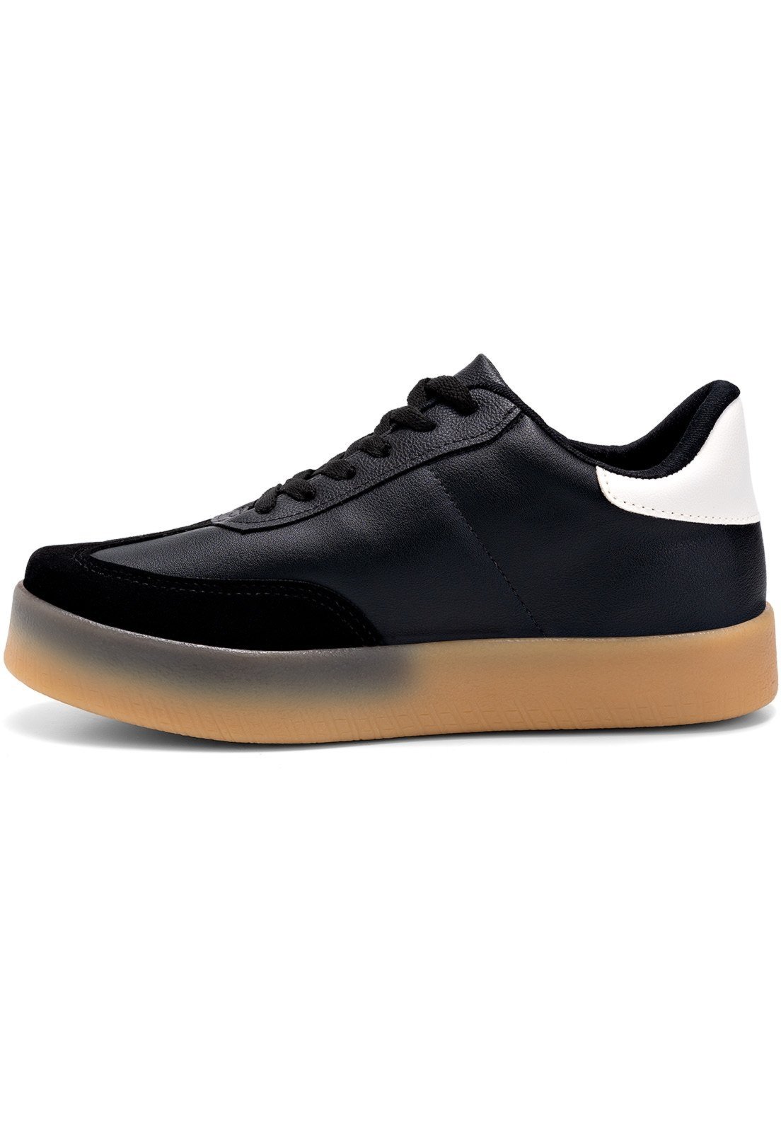 Vista 2 Tênis Feminino Lumiss Flatform Casual Confortável Moda Blogueira preto LUMISS preto