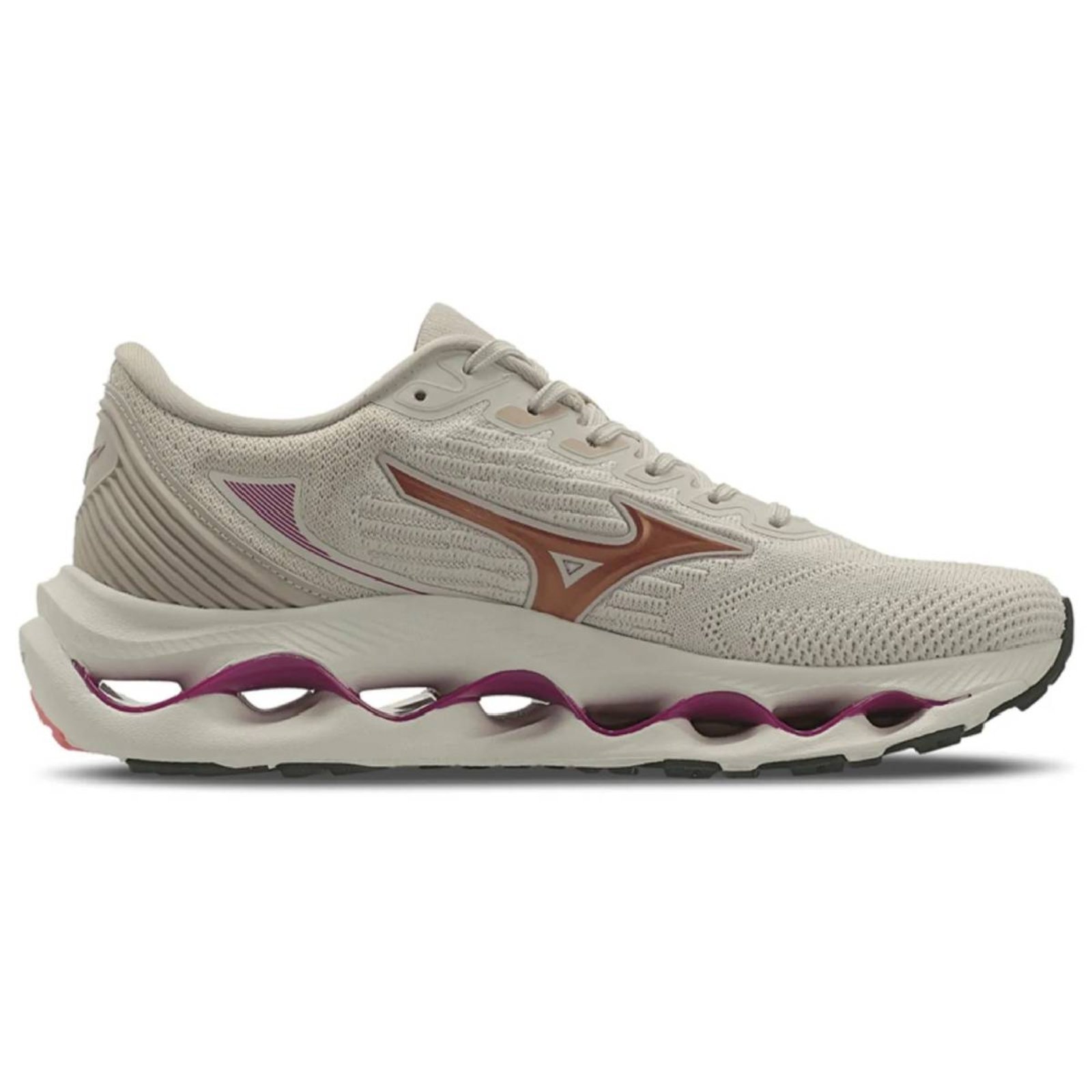 Vista 2 Tênis Mizuno Wave Legend 4 - Feminino bege Mizuno bege