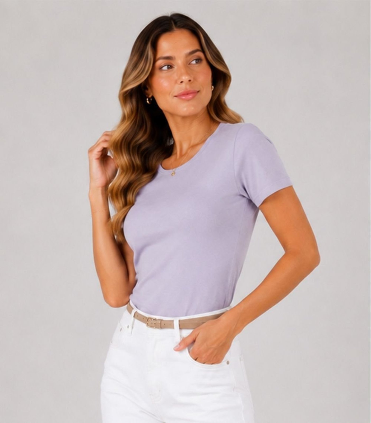 Blusa Feminina Cotton 30 Básica KO Cinza