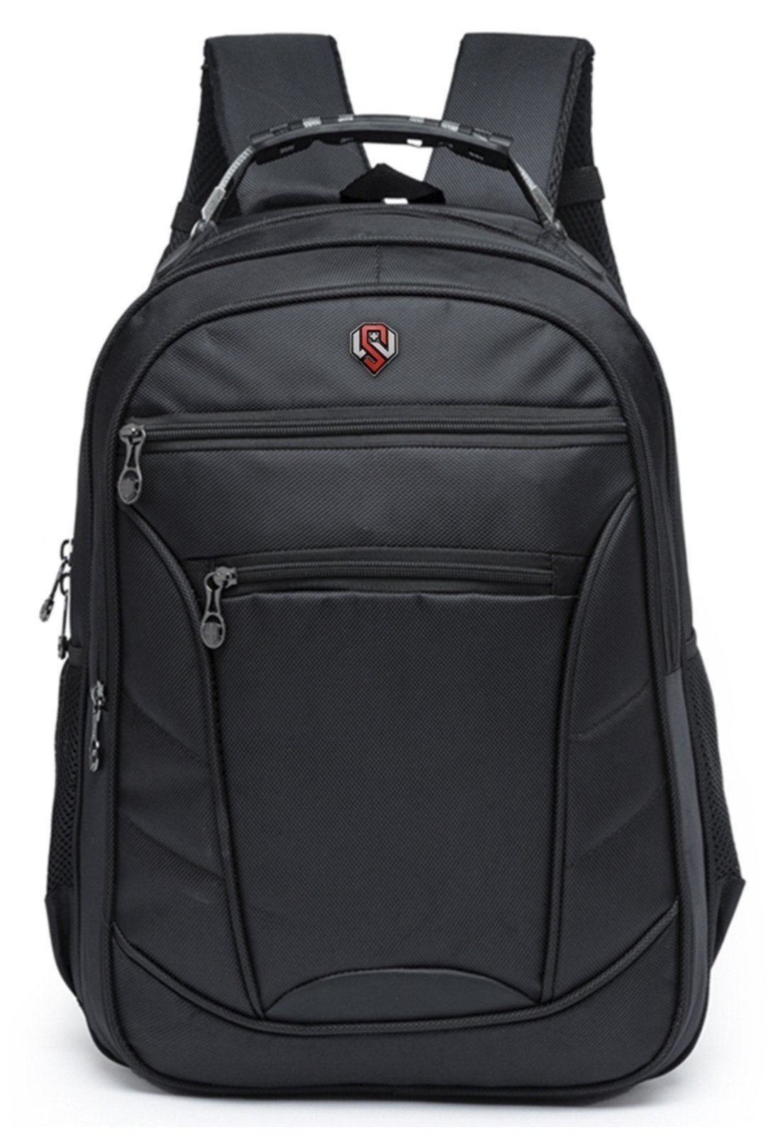 Mochila Executiva Semi Impermeavel Laptop Reforçada Trabalho Preto B