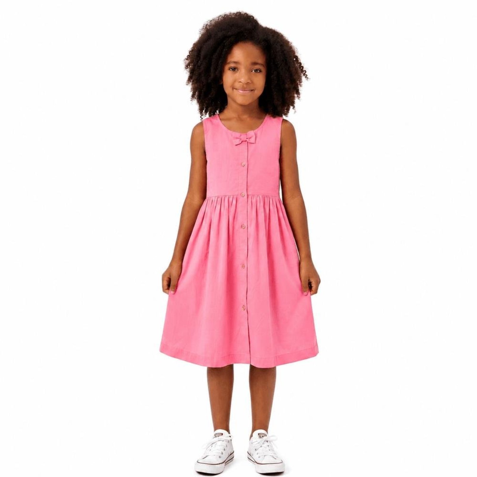 Infantil - Vestido Rosa Tigrinho Gummy Bear Alphabeto