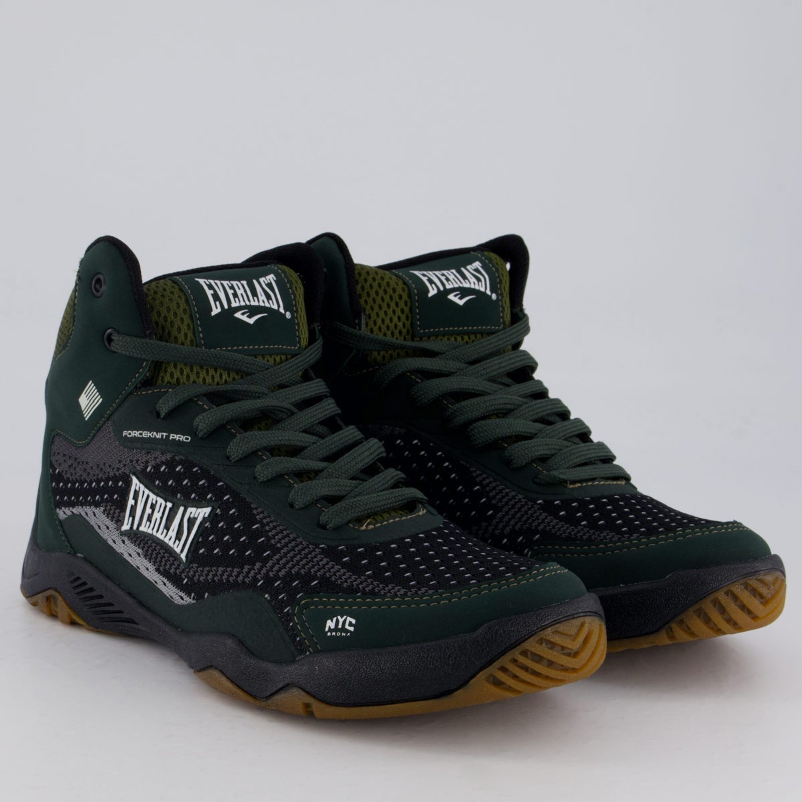 Vista 3 Tênis Everlast Forceknit Pro e Preto verde Everlast verde
