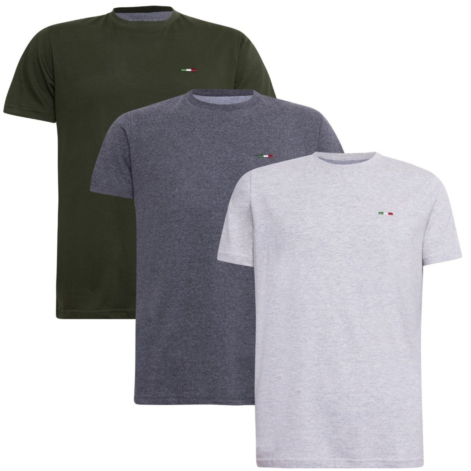 Kit 3 Camisetas Básicas FMF Algodão Premium Itália Colorido