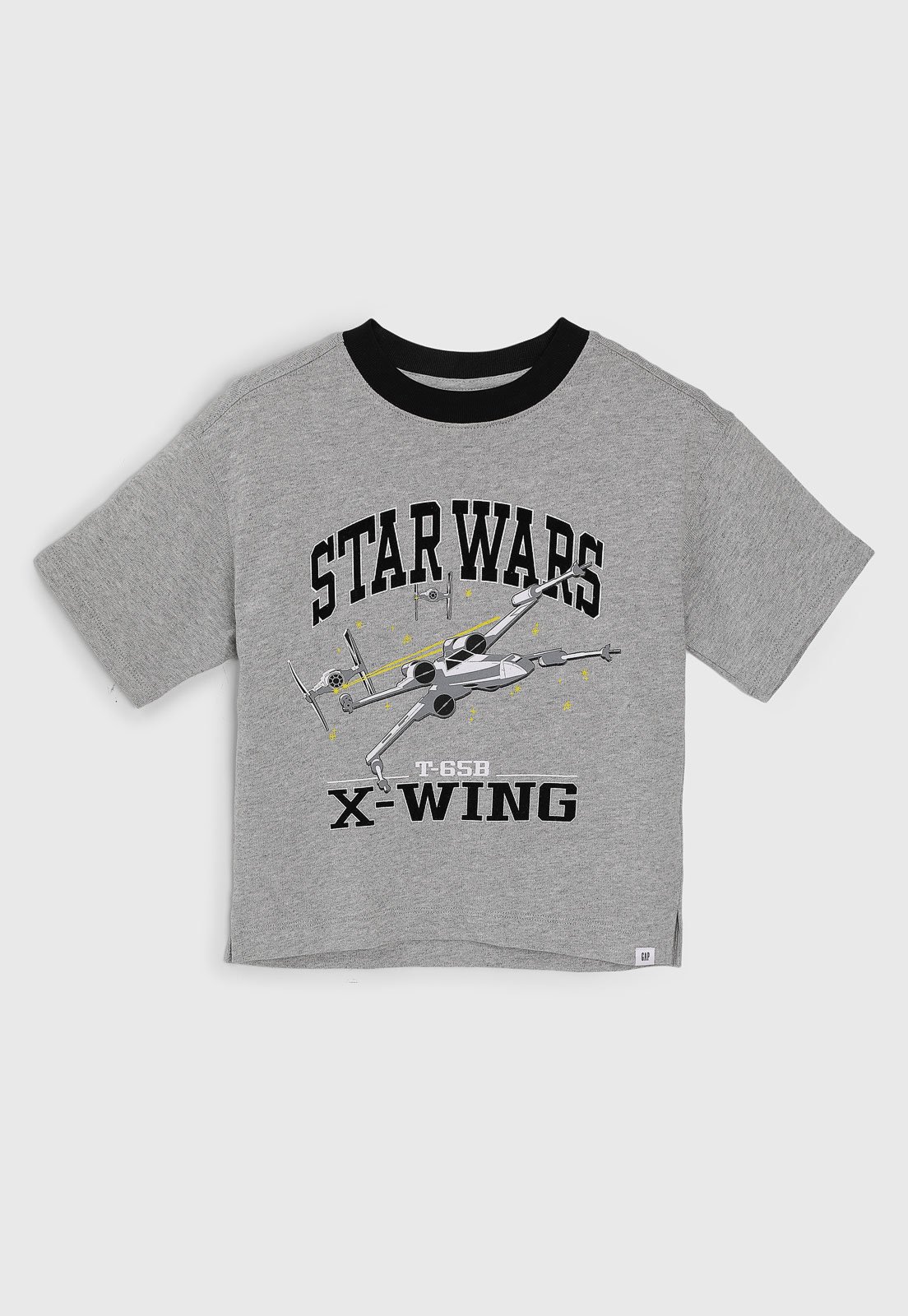Infantil - Camiseta GAP Star Wars X-Wing Cinza Mescla