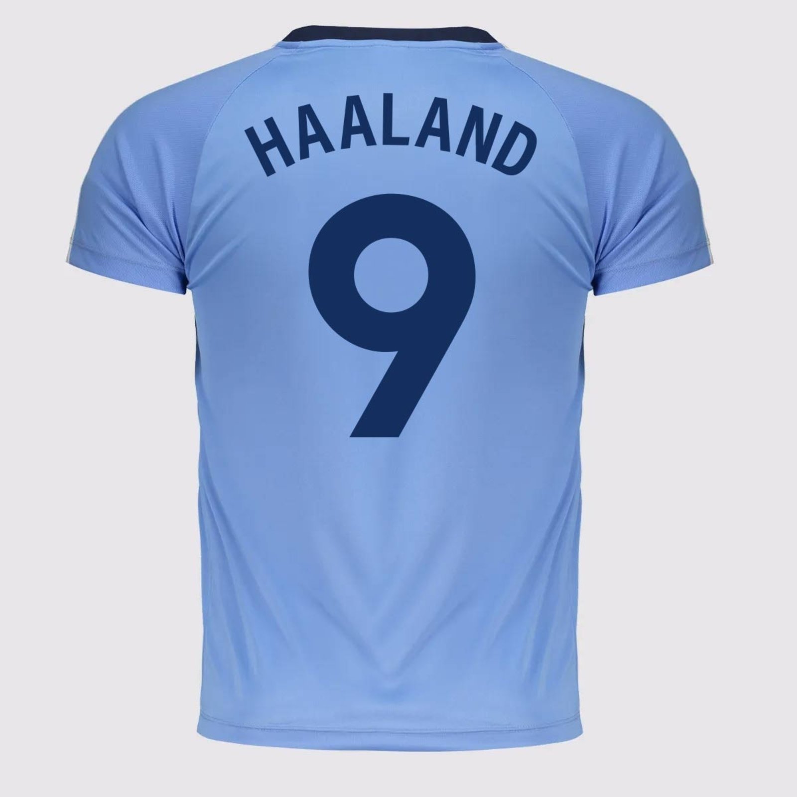 Vista 2 Camisa Manchester City Dash Juvenil 9 Haaland Balboa azul Balboa azul