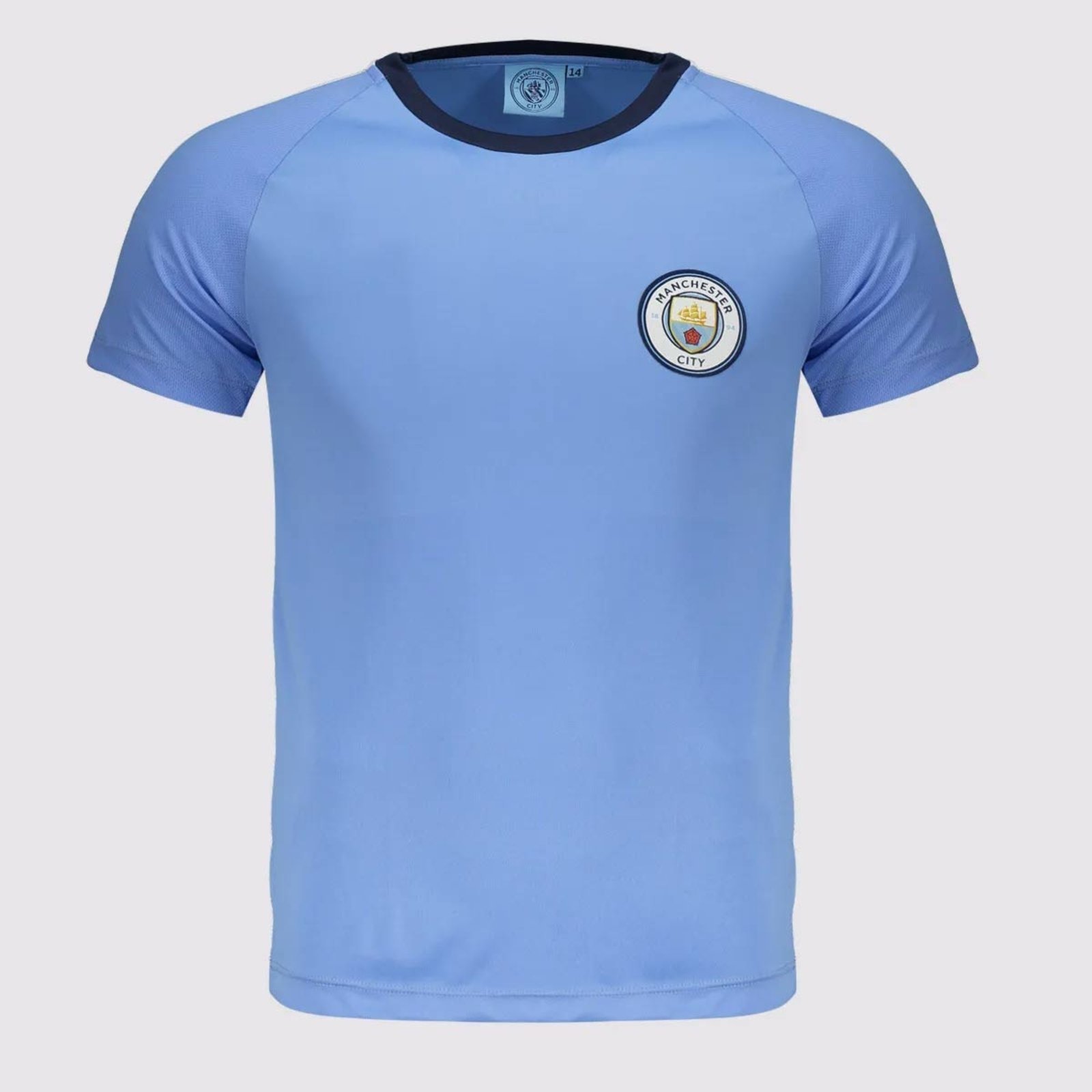 Vista 3 Camisa Manchester City Dash Juvenil 9 Haaland Balboa azul Balboa azul