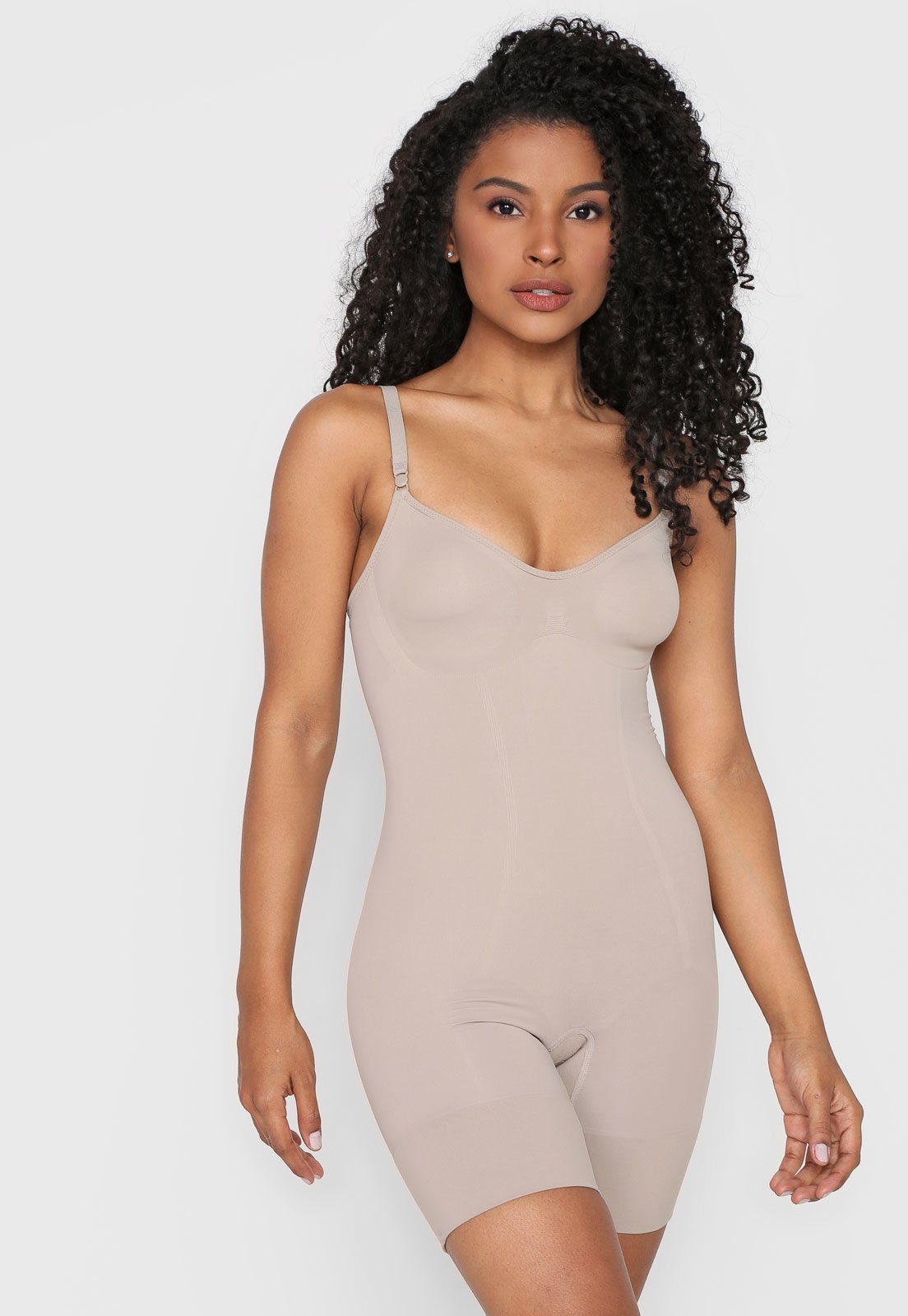 Body Bermuda Liz Redutor Bege