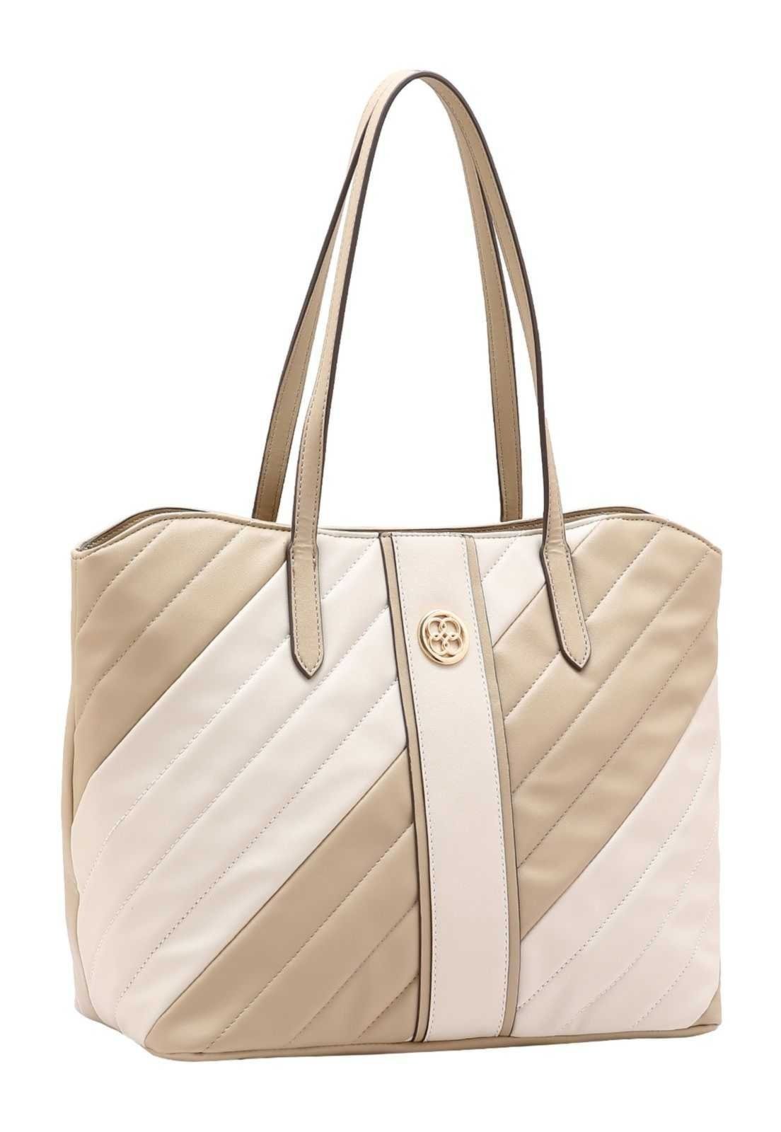 Bolsa Feminina Chenson Matelassê Diagonal 3485247 Natural