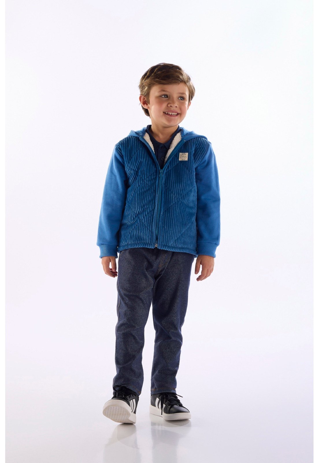 Infantil - Jaqueta para Menino com Forro Quimby Azul