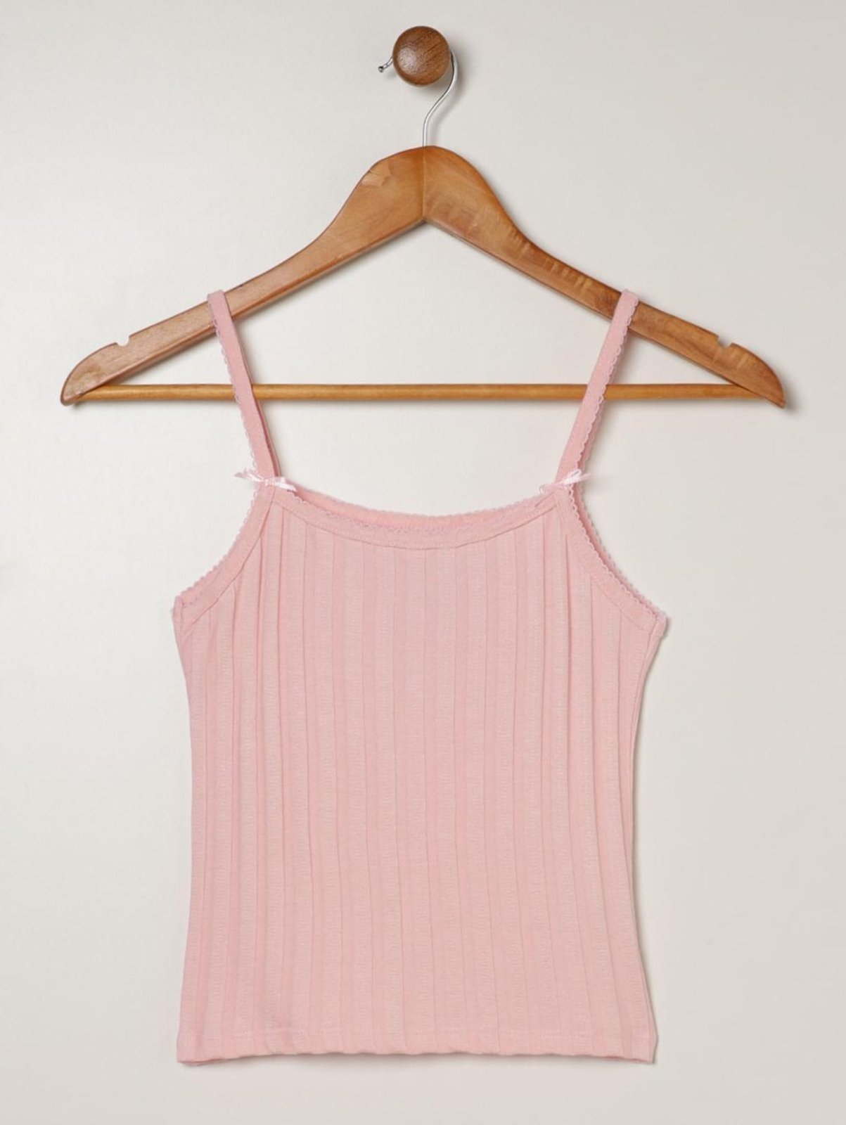 Infantil - Blusa Manga Curta Canelada Juvenil Para Menina ROSA