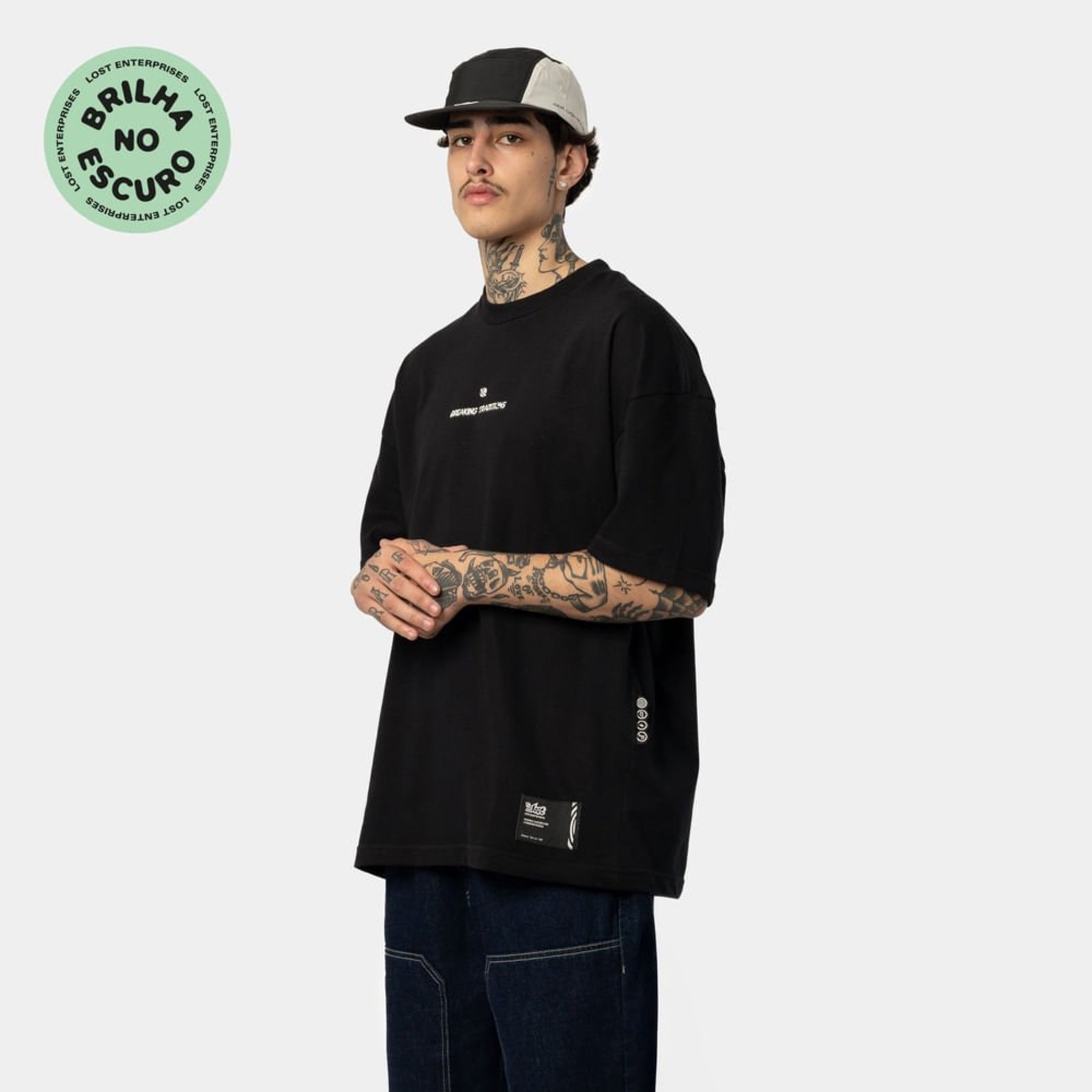 T-Shirt Lost Breaking PRETO