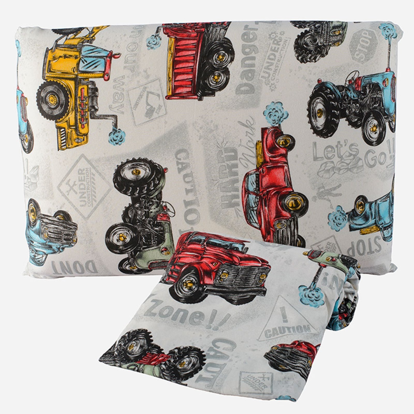 Jogo Cama Lençol Casa Scarpa Diver Solteiro Malha Soft Algodão 2 Peças - Carros Vermelho