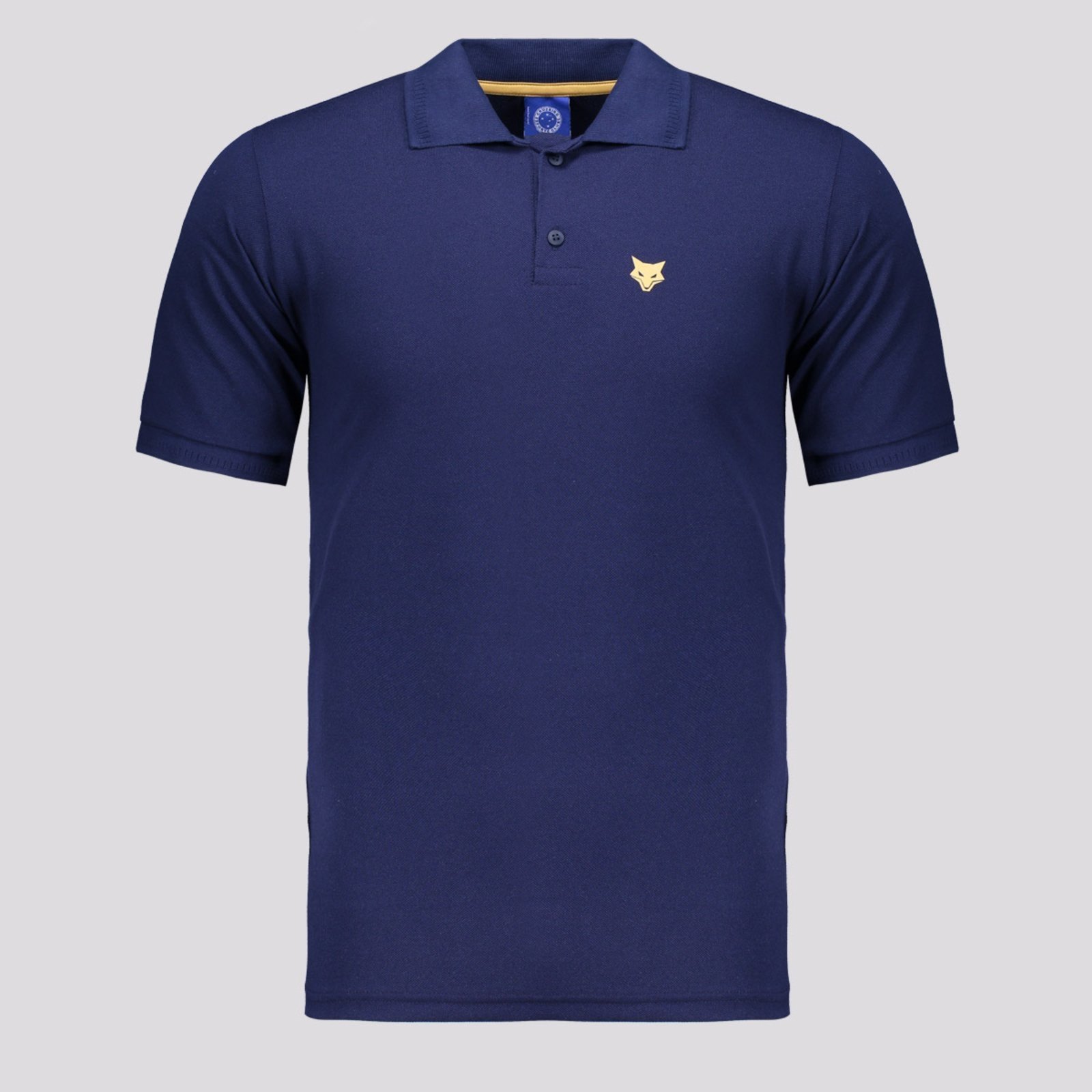 Polo Cruzeiro Marinho e Dourada