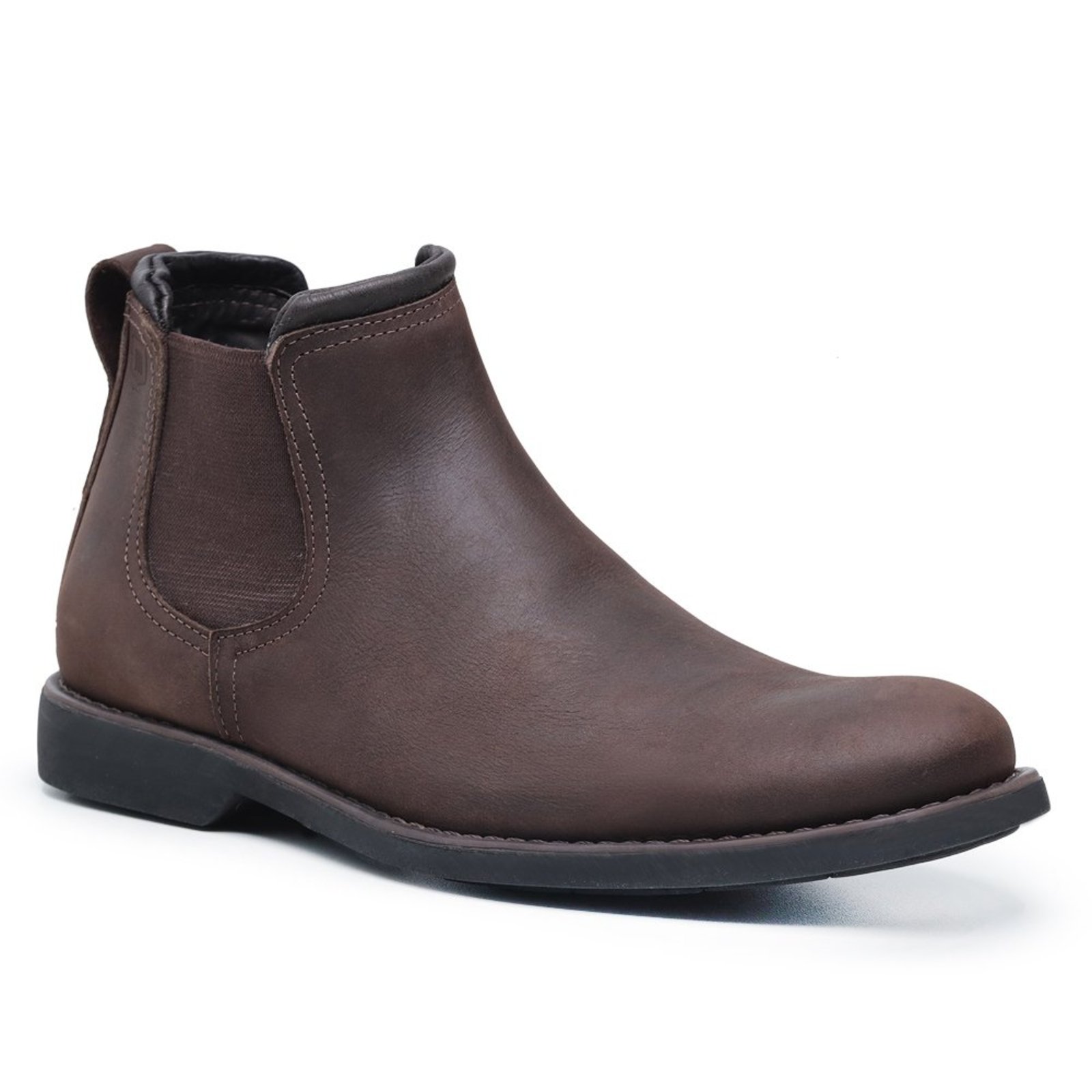 Botina Masculina Malbork Couro Marrom Fosco 8221M