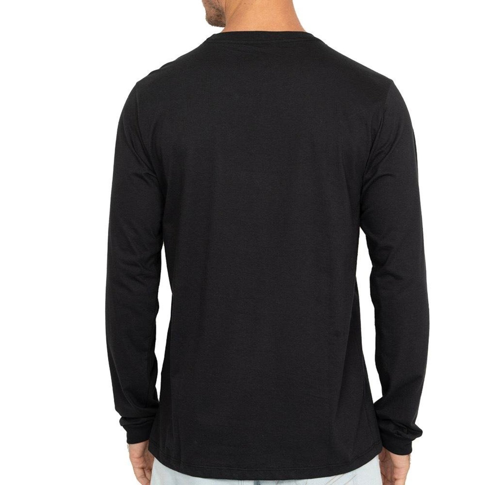Camiseta Quiksilver Manga Longa New Lines I WT26 Preto
